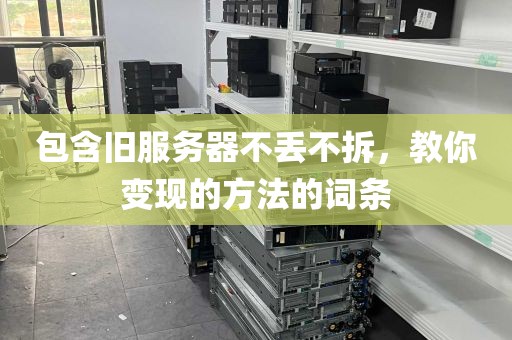 包含旧服务器不丢不拆，教你变现的方法的词条